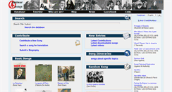 Desktop Screenshot of antiwarsongs.org